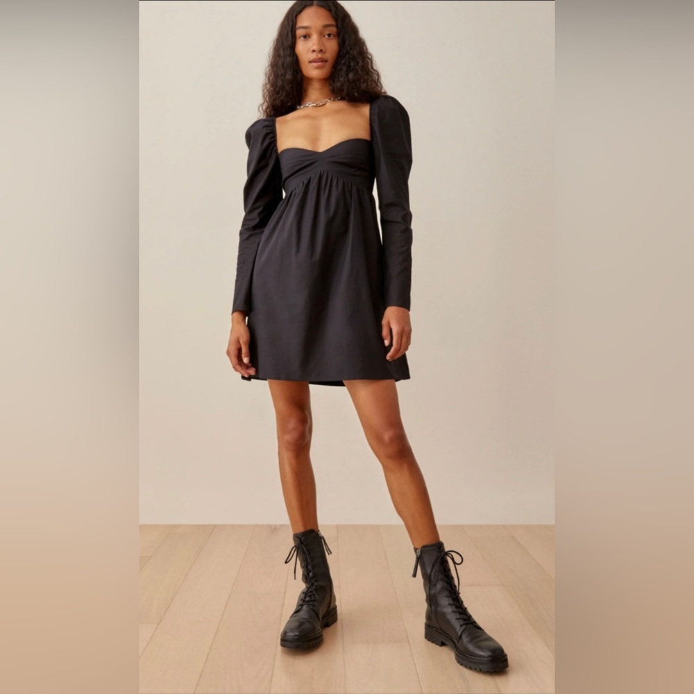 Reformation Kenzi Dress (black)